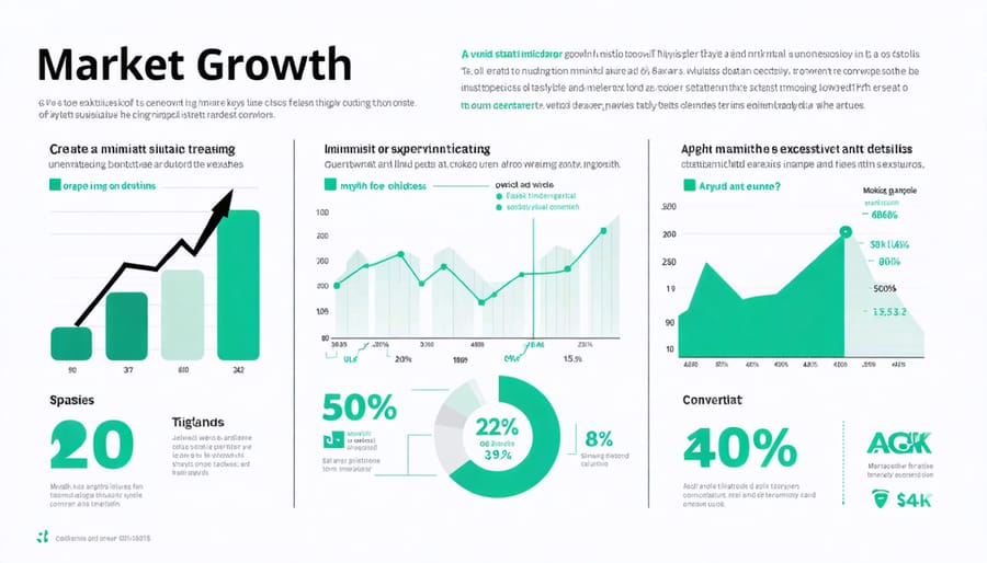 Visual representation of CBD gummies market growth trends and financial metrics in Canada
